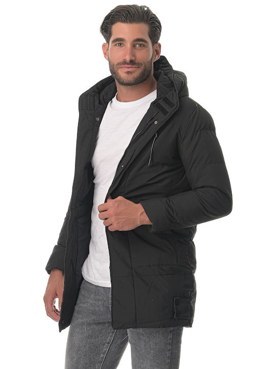 G Secret Herren Winter Jacke Puffer Schwarz