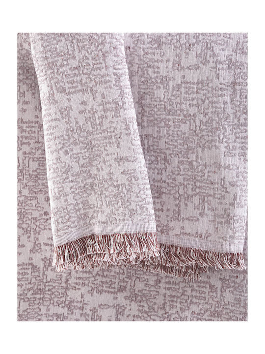 Rythmos Totem Armchair Throw Two Sides Jacquard 180x160cm Terracotta