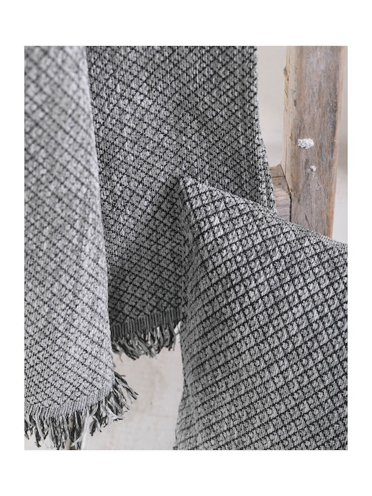 Rythmos Tempe Ριχτάρι Πολυθρόνας Δύο 'Οψεων Chenille 180x160εκ. Καφέ