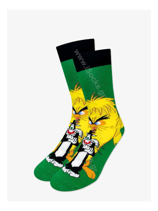 Looney Tunes Чорапи с Дизайн Зелени 1Пакет