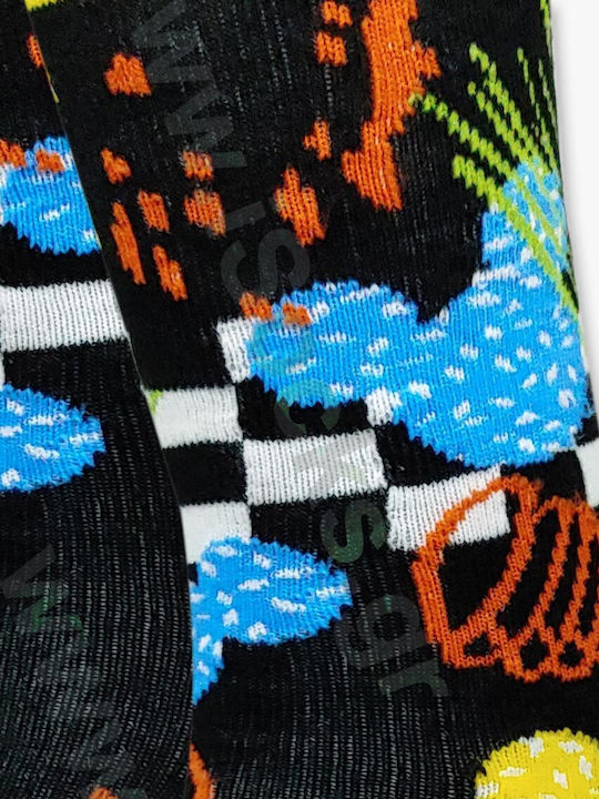 Disney Mickey Mouse Patterned Socks Black