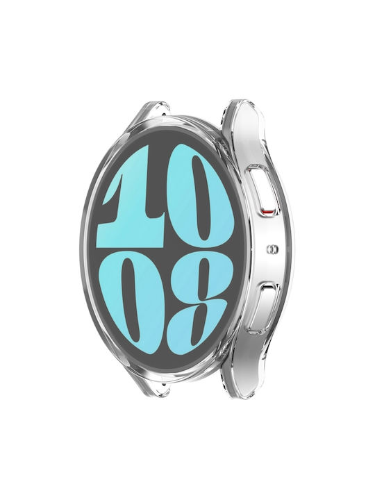 Full Coverage Θήκη Σιλικόνης σε Διάφανο χρώμα για το Galaxy Watch6 44mm