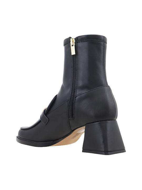 Leather Women's Ankle Boots Black