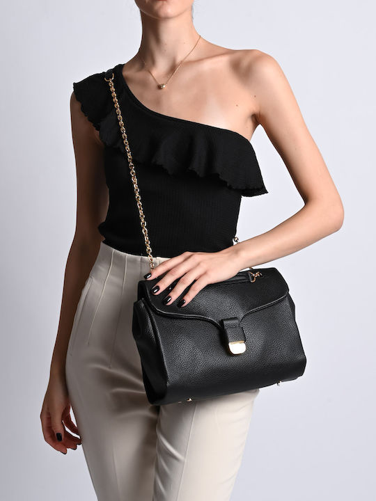 Leather Women's Bag Crossbody Black