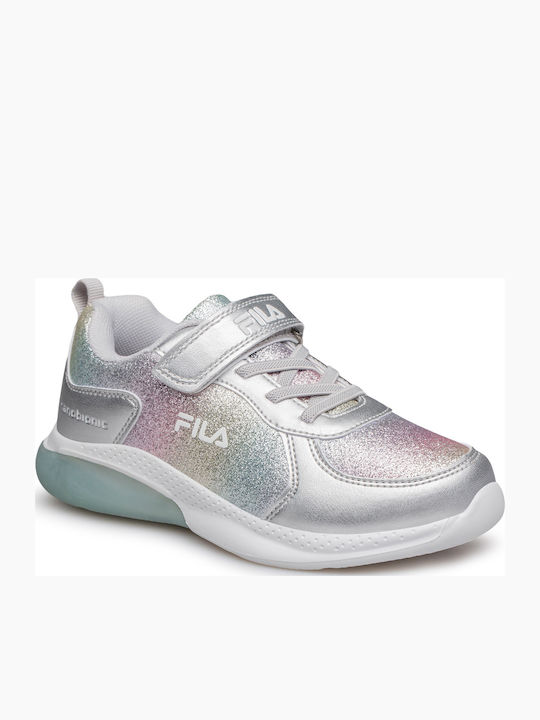Memory Spectrolite Παιδικά Sneakers με Σκρατς & Φωτάκια Ασημί