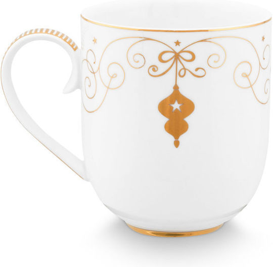 PiP Studio Royal Winter Κούπα από Πορσελάνη Λευκή 325ml PiP Studio Royal Winter Κούπα από Πορσελάνη Λευκή 325ml