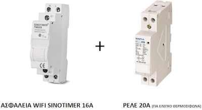 Sinotimer Αυτόματη Ασφάλεια 16A TM609 WiFi