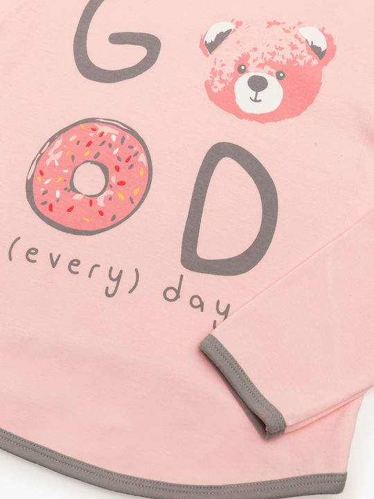 Minerva Kids' Pajamas Winter Grey/pink Little