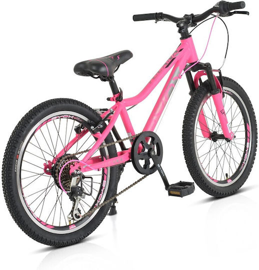 Byox Tucana 20" Παιδικό Mountain Bike 6 Ταχυτήτων Ροζ