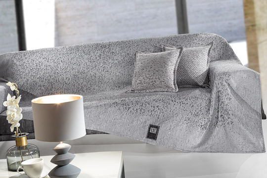 Guy Laroche Three-Seater Sofa Throw Matis 180x300cm Grey