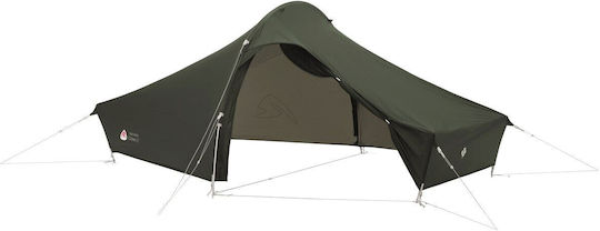 Robens Camping Tent Tunnel Mountaineering Green with Double Cloth 3 Seasons for 2 People Waterproof 2000mm 225x165x100cm