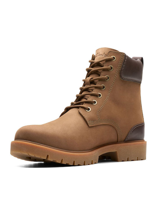 Rossdale Hi GTX Δερμάτινα Μπεζ Ανδρικά Μποτάκια Αδιάβροχα
