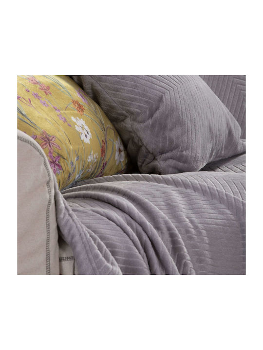 Nef-Nef Homeware Dreisitzer-Sofa Wurf Dakari 180x300cm Grey