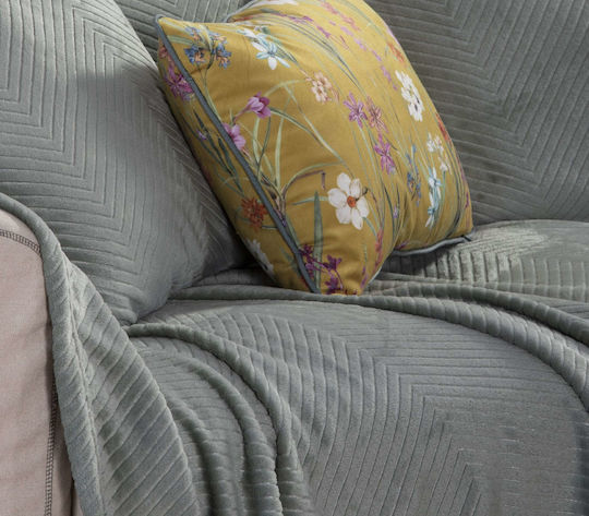 Nef-Nef Homeware Ριχτάρι Τριθέσιου Καναπέ Dakari 180x300εκ. Green