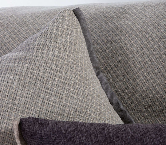 Nef-Nef Homeware Brand Three-Seater Sofa Throw 2 Sides Jacquard 170x300cm Gray