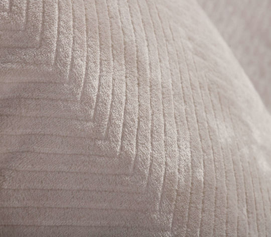Nef-Nef Homeware Dakari Ριχτάρι Τριθέσιου Καναπέ Ζακάρ 180x300εκ. Ecru