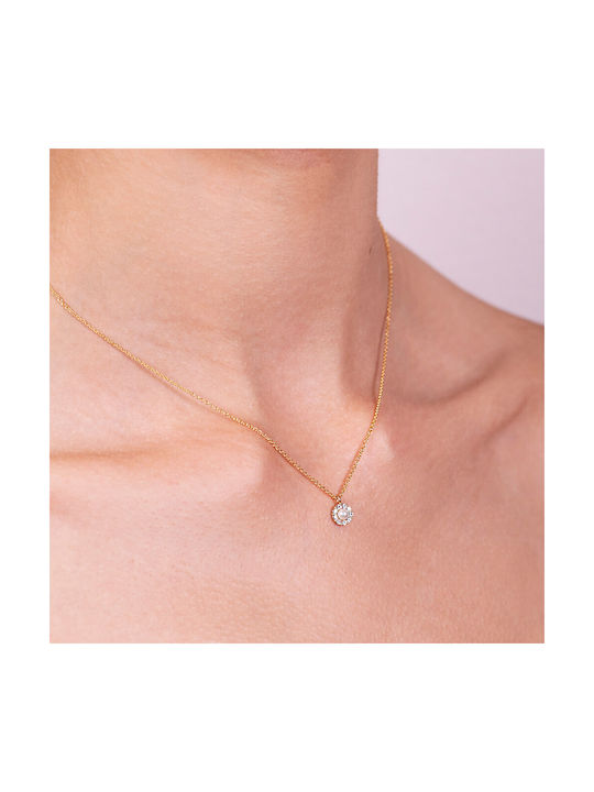 Lily and Rose Necklace Gold Plated with Pearls