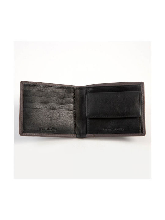 Mario Rossi Men's Leather Wallet with RFID Black