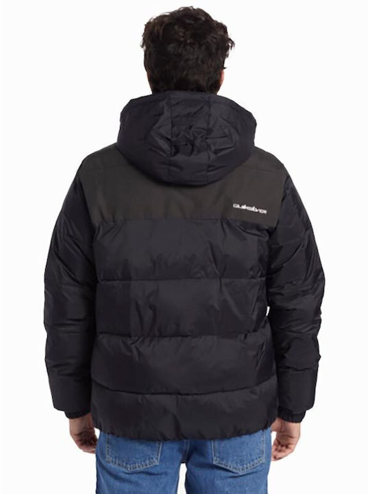 Quiksilver Ανδρικό Χειμωνιάτικο Μπουφάν Puffer Μαύρο