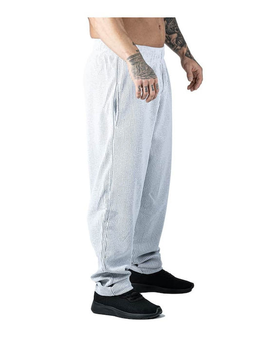 Legal Power Men's Sweatpants with Rubber White