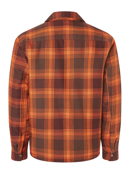 Langärmlig Flanell Hemd Braun