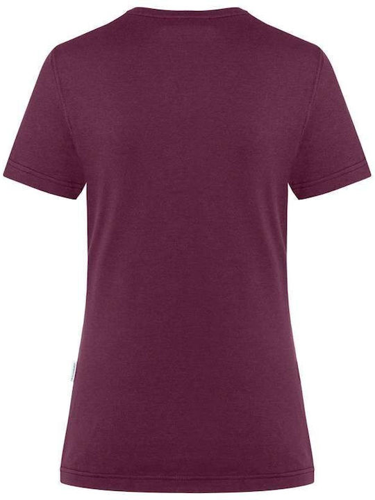 Karlowsky Γυναικείο Διαφημιστικό T-shirt Κοντομάνικο σε Μωβ Χρώμα