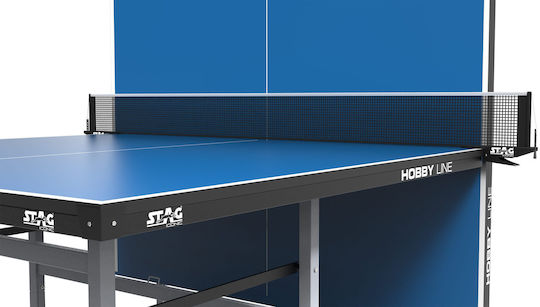 Stag Hobby Πτυσσόμενo Τραπέζι Ping Pong Εσωτερικού Χώρου Μπλε