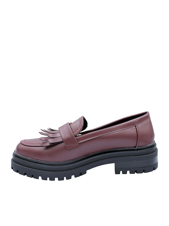 Γυναικεία Loafers σε Μπορντό Χρώμα
