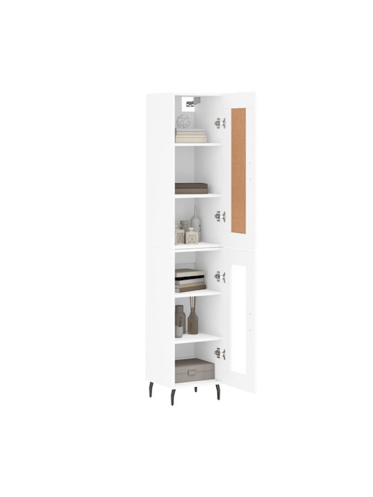 Cabinet pardoseală Alb 34.5x34x180cm