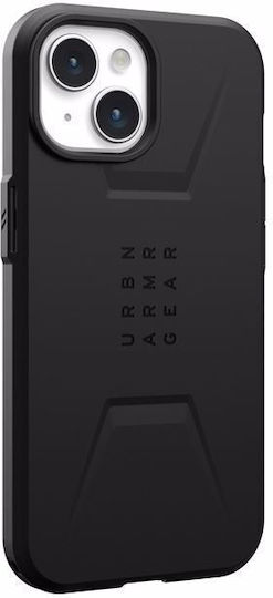 UAG Civilian Back Cover Σιλικόνης Μαύρο (iPhone 15)