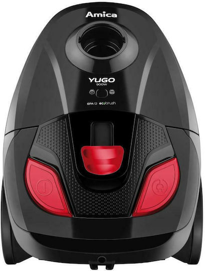 Amica Yugo VM1043 Vacuum Cleaner 900W Bagged 1.5lt Black