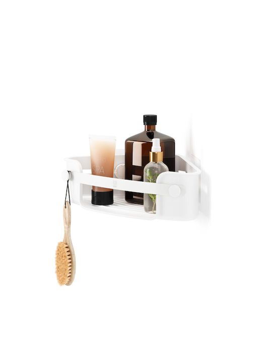 Umbra Corner Wall Mounted Bathroom Shelf Plastic 30x19x8.6cm White