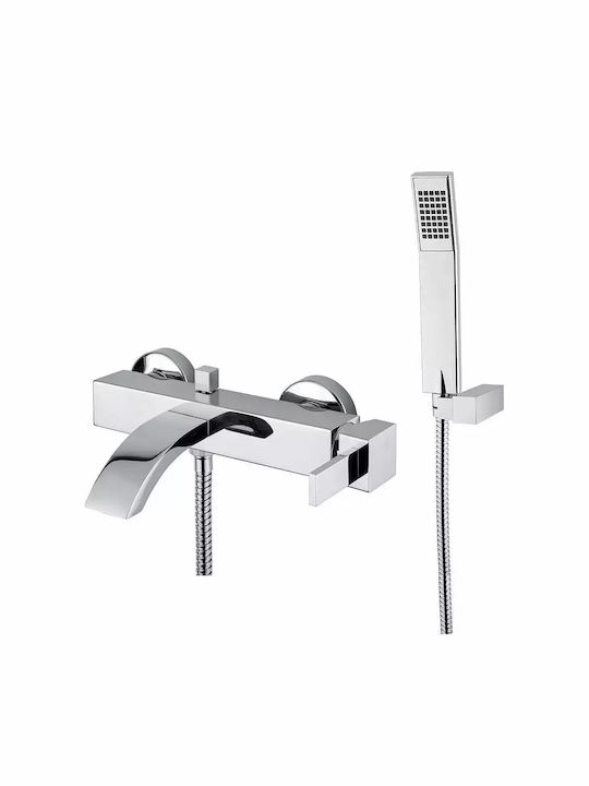 Bugnatese 083702 Mischung Bade- / Duscharmatur Badewanne Komplettes Set Silber