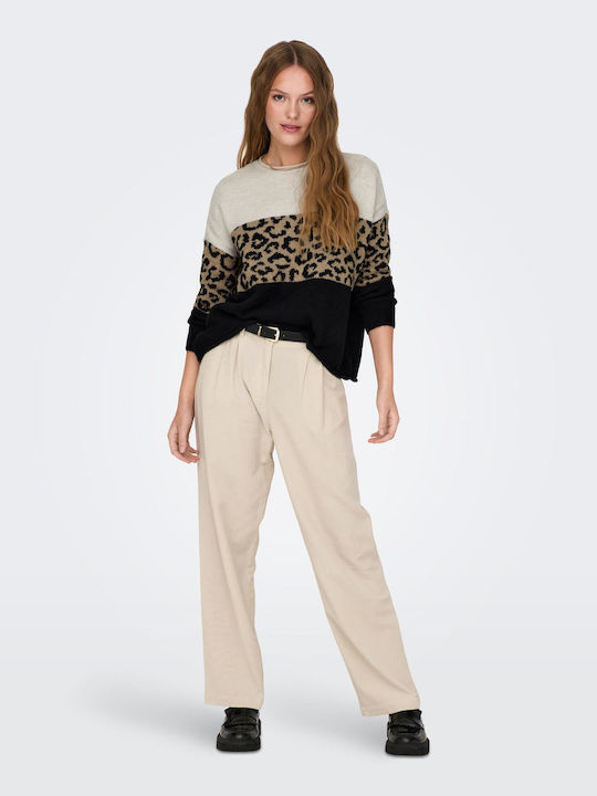 Jade Women's Blouse Long Sleeve Animal Print Multicolour