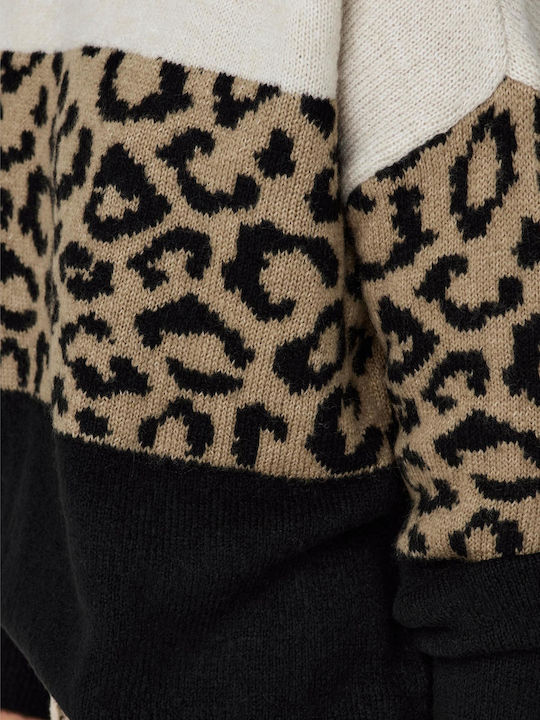 Jade Women's Blouse Long Sleeve Animal Print Multicolour