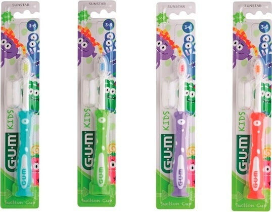 GUM Kids 901 Детска Четка За Зъби За 3+ Години Червена
