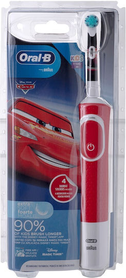 Oral-B Cars Electric Toothbrush for 3+ years Cars Red-White