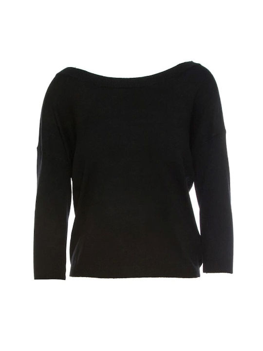 BSB Women's Sweater with 3/4 Sleeve Black