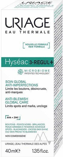 Uriage Hyseac 3-Regul+ Face Cream for Blemishes with Peptides 40ml
