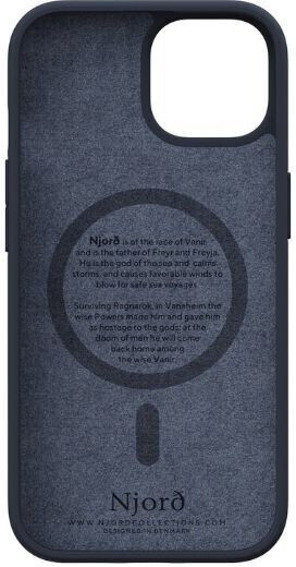 Njord Back Cover Leather 2mm Pink (iPhone 15 Pro)