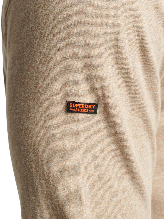 Superdry Bluza Bărbătească cu Mânecă Lungă Maro