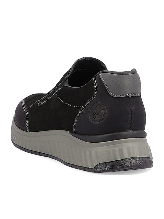 Men's Suede Casual Shoes Black