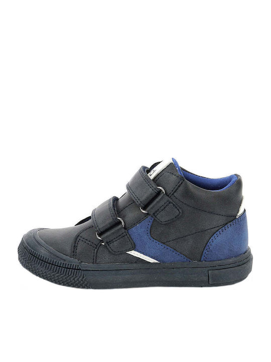 Tifun Anatomical Leather Kids Boots with Velcro Gray
