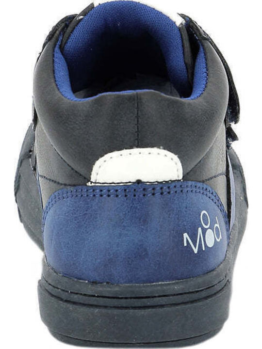 Tifun Anatomical Leather Kids Boots with Velcro Gray