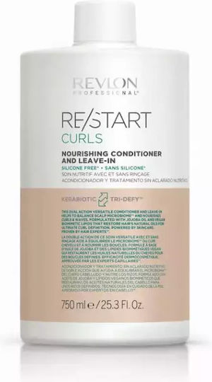 Revlon Re-Start Curls Leave In Conditioner Αναδόμησης/Θρέψης για Σγουρά Μαλλιά 750ml
