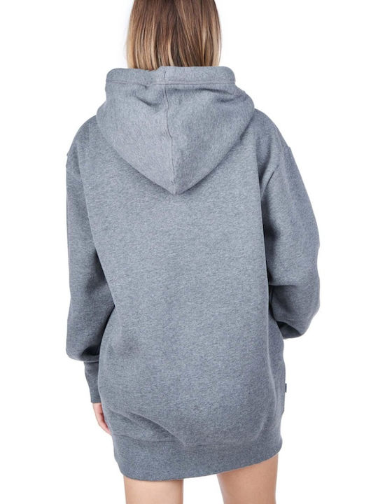 Superdry Essential Mini Dress with Hood Gray