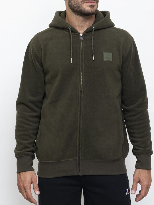 Cardigan With Khaki Hood