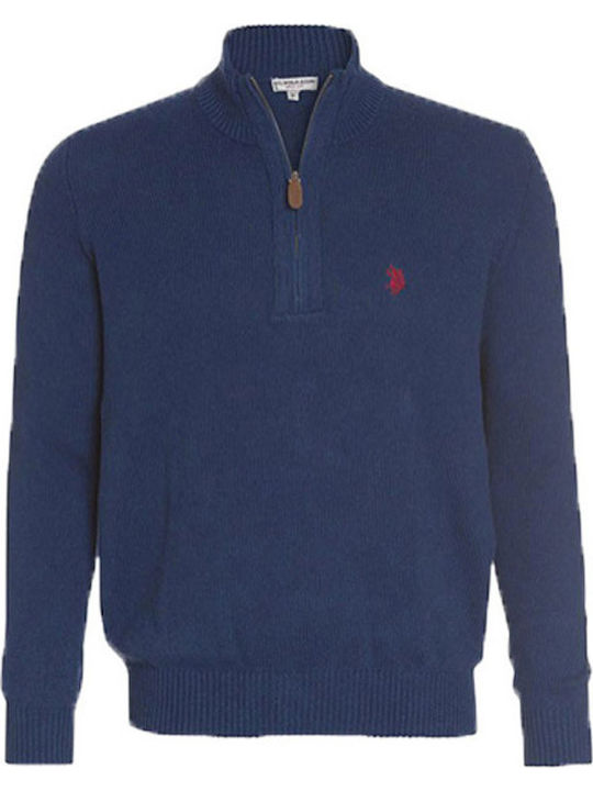 U.S. Polo Assn. Men's Long Sleeve Sweater with V-Neck Navy Blue 5730352469-178