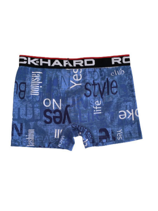 Kal-tsa Men's Boxer Blue with Patterns