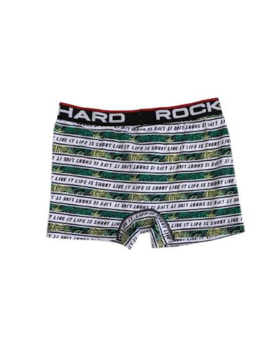 Kal-tsa Men's Boxer Green with Patterns